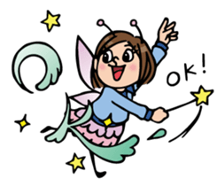 Do your best. Fairy Nakao. sticker #6279533