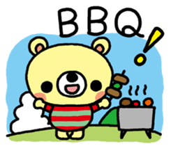 The HONOBONO Bear in the summer sticker #6280716