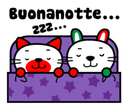 Talking Cat and Rabbit in Italian sticker #6281691