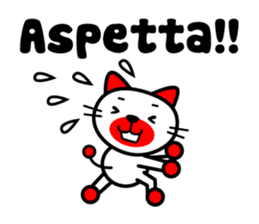 Talking Cat and Rabbit in Italian sticker #6281701