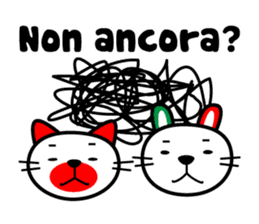 Talking Cat and Rabbit in Italian sticker #6281704
