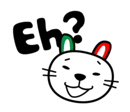 Talking Cat and Rabbit in Italian sticker #6281707