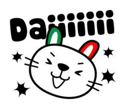 Talking Cat and Rabbit in Italian sticker #6281709