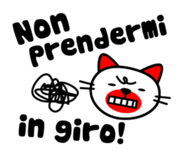 Talking Cat and Rabbit in Italian sticker #6281712