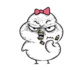 Brave Male Chicken sticker #6281780