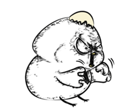 Brave Male Chicken sticker #6281788