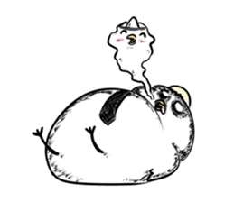 Brave Male Chicken sticker #6281795