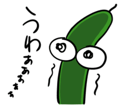 The cucumber which evolved sticker #6282494