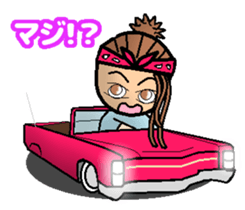 HIPHOP GIRL 1 sticker #6283312