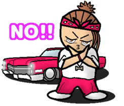 HIPHOP GIRL 1 sticker #6283326