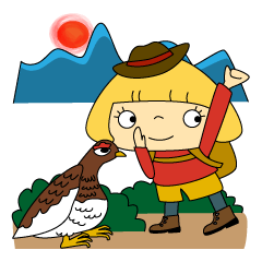 Cute girl! Flower Mountain climbing