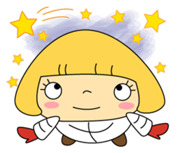 Cute girl! Flower Mountain climbing sticker #6285719