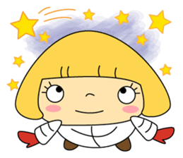 Cute girl! Flower Mountain climbing sticker #6285719