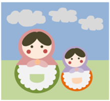 The  Heartwarming matryoshka doll sticker #6285779