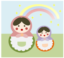 The  Heartwarming matryoshka doll sticker #6285781