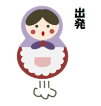 The  Heartwarming matryoshka doll sticker #6285796