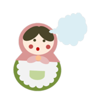 The  Heartwarming matryoshka doll sticker #6285800