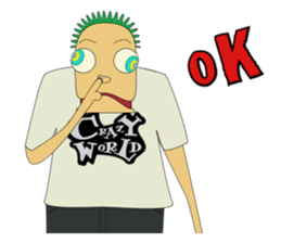 Crazy World sticker #6286207