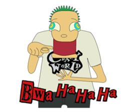 Crazy World sticker #6286210