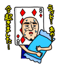 playing Card Old Man sticker #6286299