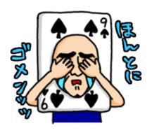 playing Card Old Man sticker #6286320