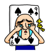 playing Card Old Man sticker #6286321