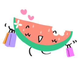 Bitten Watermelon sticker #6286839
