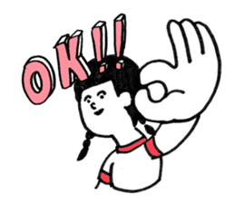 Three people in a gym suit sticker #6287377