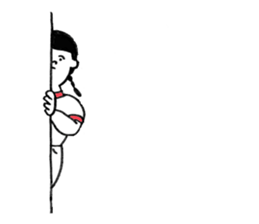 Three people in a gym suit sticker #6287391