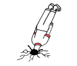 Three people in a gym suit sticker #6287404