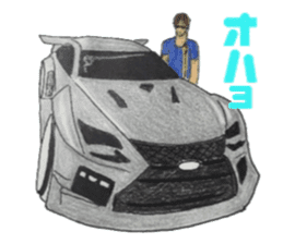Old car and highway racer  NO2 sticker #6287740