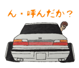 Old car and highway racer  NO2 sticker #6287747
