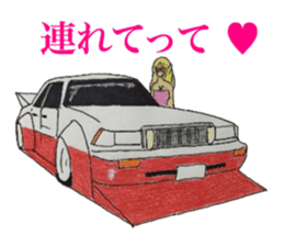 Old car and highway racer  NO2 sticker #6287758