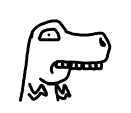 Dino here sticker #6287977
