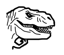 Dino here sticker #6287995