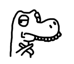 Dino here sticker #6288007