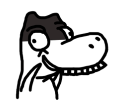 Dino here sticker #6288013