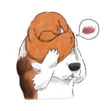 the Ear chief dog and the Mustache dog sticker #6289002