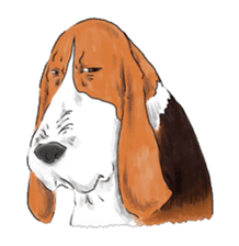 the Ear chief dog and the Mustache dog sticker #6289003