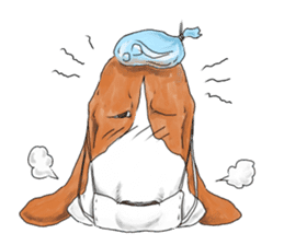 the Ear chief dog and the Mustache dog sticker #6289004