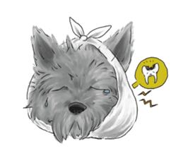 the Ear chief dog and the Mustache dog sticker #6289010