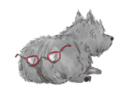 the Ear chief dog and the Mustache dog sticker #6289013