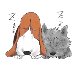 the Ear chief dog and the Mustache dog sticker #6289024