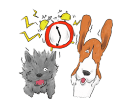 the Ear chief dog and the Mustache dog sticker #6289028