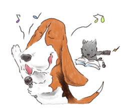 the Ear chief dog and the Mustache dog sticker #6289029