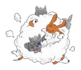 the Ear chief dog and the Mustache dog sticker #6289030