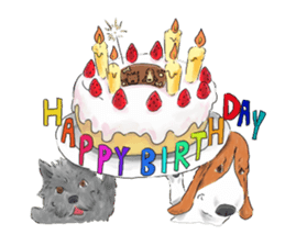 the Ear chief dog and the Mustache dog sticker #6289031