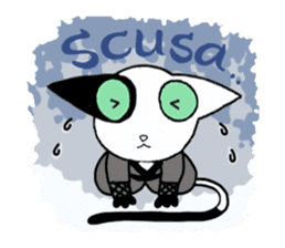Itanin (Italian Ninja cat) sticker #6289553