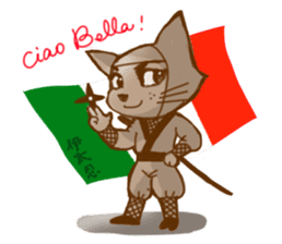Itanin (Italian Ninja cat) sticker #6289574