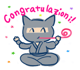 Itanin (Italian Ninja cat) sticker #6289589
